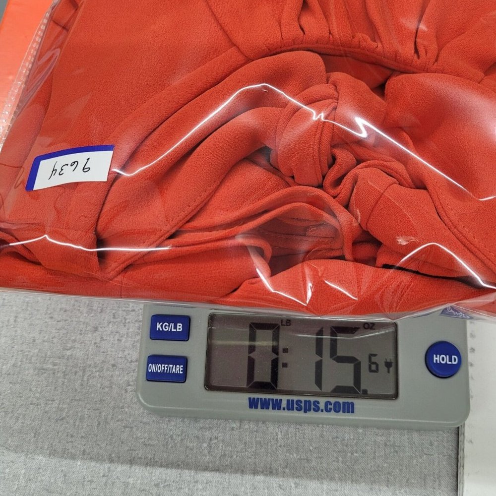 Diane Von Furstenberg Rose Scorn Dress Womens 4 Spicy Orange Cut Out Bow Back - Picture 16 of 16